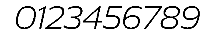 Plang SemiExpandedExtraLightItalic Instance Font OTHER CHARS
