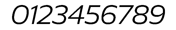 Plang SemiExpandedLightItalic Instance Font OTHER CHARS