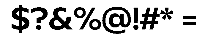 Plang SemiExpandedSemiBold Instance Font OTHER CHARS