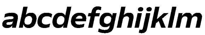 Plang SemiExpandedSemiBoldItalic Instance FONT