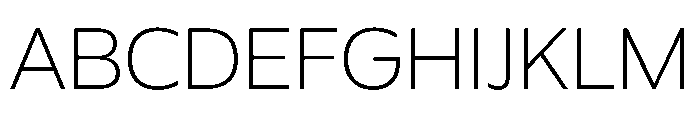 Plang SemiExpandedThin Instance Font UPPERCASE