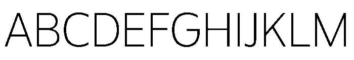 Plang Thin Instance Font UPPERCASE
