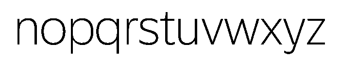 Plang Thin Instance Font LOWERCASE