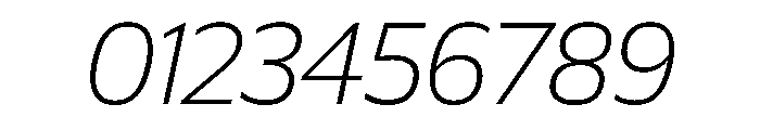 Plang ThinItalic Instance Font OTHER CHARS
