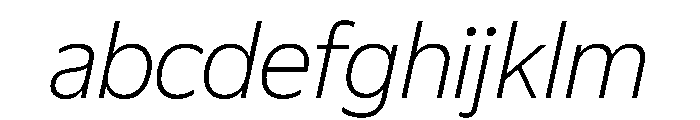 Plang ThinItalic Instance FONT