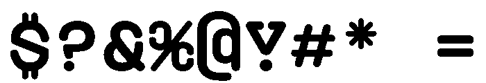 PlasticChain Bold Font OTHER CHARS