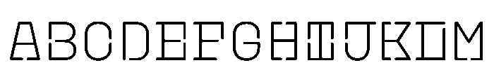 PlasticChain Light Font UPPERCASE