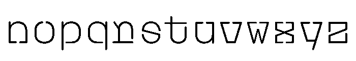 PlasticChain Light Font LOWERCASE