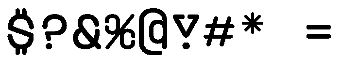 PlasticChain Medium Font OTHER CHARS