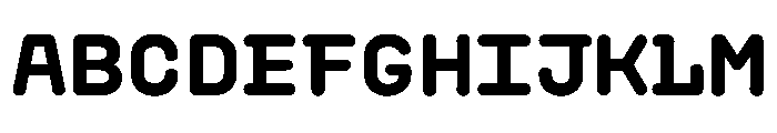 PlasticChain PlasticVAR Black Simple Instance Font UPPERCASE