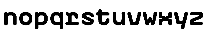 PlasticChain PlasticVAR Black Simple Instance Font LOWERCASE