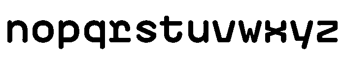 PlasticChain PlasticVAR Bold Simple Instance Font LOWERCASE