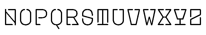 PlasticChain PlasticVAR Light Chain Instance Font UPPERCASE