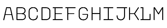 PlasticChain PlasticVAR Light Simple Instance Font UPPERCASE