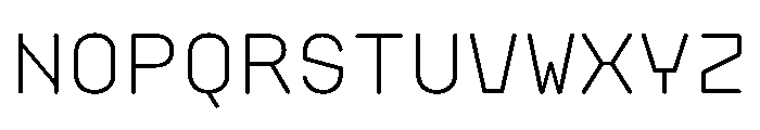 PlasticChain PlasticVAR Light Simple Instance Font UPPERCASE