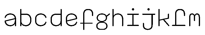 PlasticChain PlasticVAR Light Simple Instance FONT