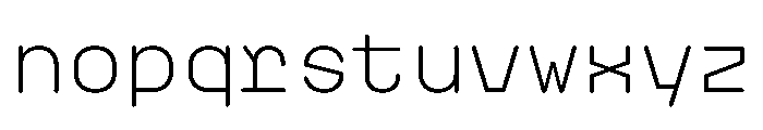 PlasticChain PlasticVAR Light Simple Instance Font LOWERCASE