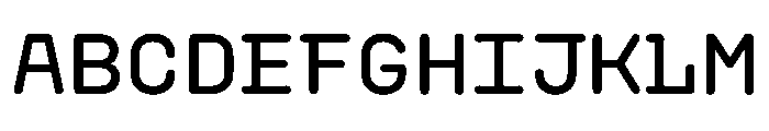 PlasticChain PlasticVAR Medium Simple Instance Font UPPERCASE