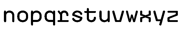 PlasticChain PlasticVAR Medium Simple Instance Font LOWERCASE