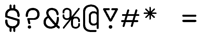 PlasticChain PlasticVAR Regular Chain Instance Font OTHER CHARS