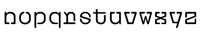 PlasticChain PlasticVAR Regular Chain Instance Font LOWERCASE