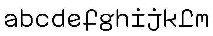 PlasticChain PlasticVAR Regular Simple Instance FONT