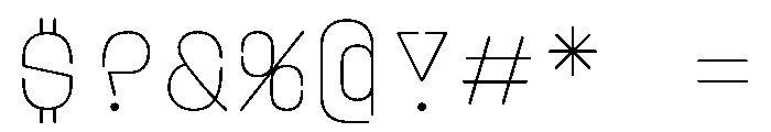 PlasticChain PlasticVAR Thin Chain Instance Font OTHER CHARS