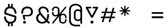 PlasticChain Regular Font OTHER CHARS