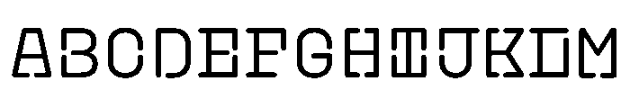 PlasticChain Regular Font UPPERCASE