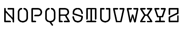 PlasticChain Regular Font UPPERCASE