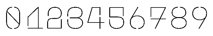 PlasticChain Thin Font OTHER CHARS