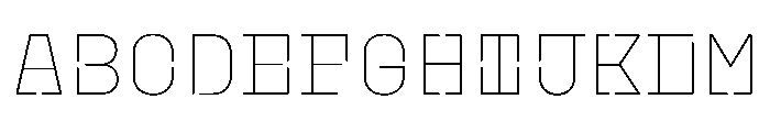 PlasticChain Thin Font UPPERCASE