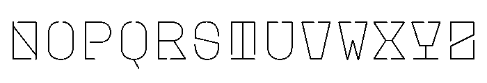 PlasticChain Thin Font UPPERCASE