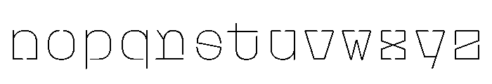 PlasticChain Thin Font LOWERCASE