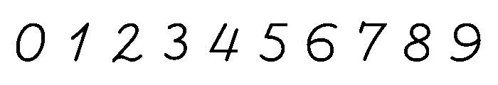 PlasticScriptv0.1 Light Font OTHER CHARS