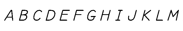 PlasticScriptv0.1 Light Font UPPERCASE