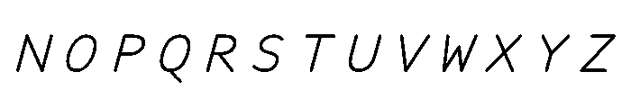 PlasticScriptv0.1 Light Font UPPERCASE