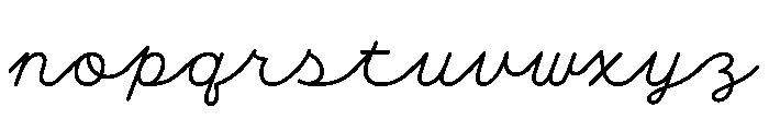 PlasticScriptv0.1 Light Font LOWERCASE