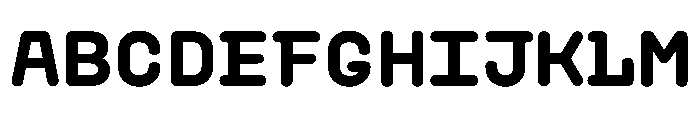PlasticSimple Black Font UPPERCASE
