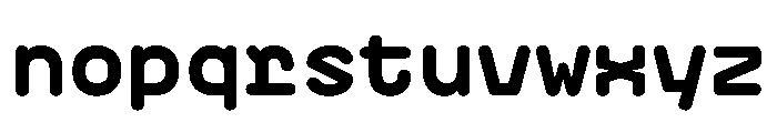 PlasticSimple Black Font LOWERCASE