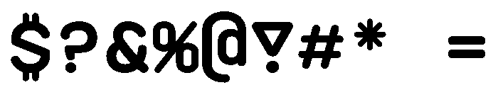 PlasticSimple Bold Font OTHER CHARS