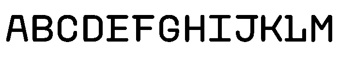 PlasticSimple Medium Font UPPERCASE