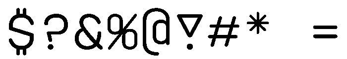 PlasticSimple Regular Font OTHER CHARS