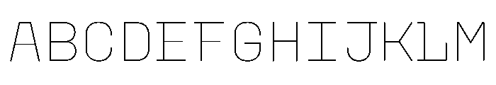 PlasticSimple Thin Font UPPERCASE