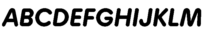 Plastik BoldItalic Instance Font UPPERCASE