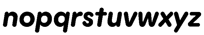 Plastik BoldItalic Instance Font LOWERCASE