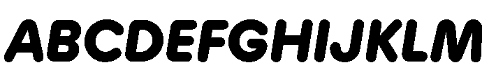 Plastik ExtraBoldItalic Instance Font UPPERCASE