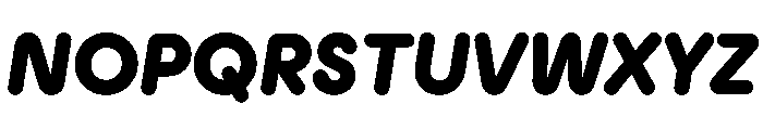Plastik ExtraBoldItalic Instance Font UPPERCASE