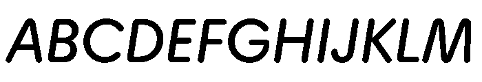 Plastik Italic Instance Font UPPERCASE
