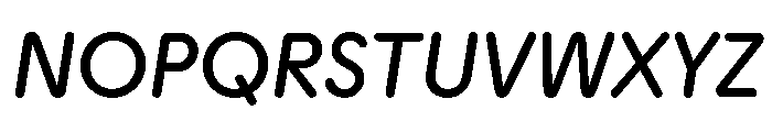 Plastik Italic Instance Font UPPERCASE